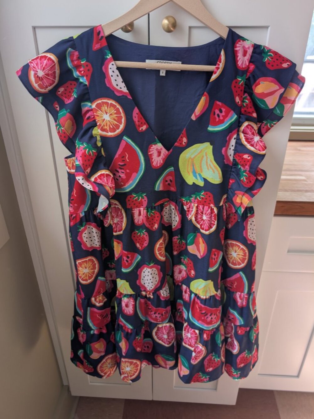 Crosby Fruit Print Mini Dress – Size Medium
